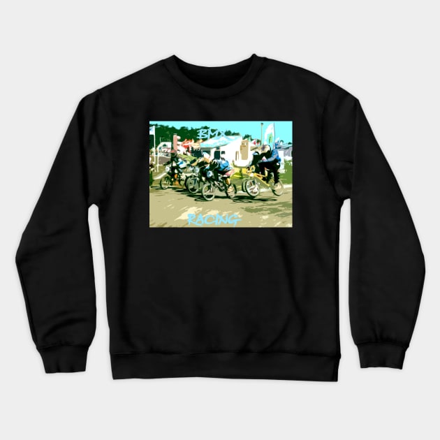 bmx Crewneck Sweatshirt by rickylabellevie